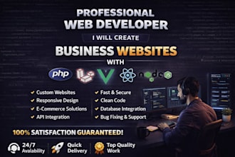 develop a clean and modern business web solution