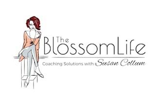 elegant watercolor logo design for boutique, lifestyle brand