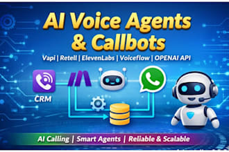build ai voice agents and callbots using vapi,retell or synthflow