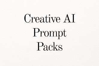 create creative prompt packs for your niche or project