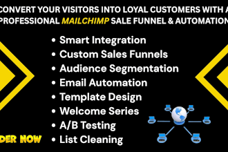 setup mailchimp integration sales funnel segmentation and email automation