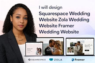design squarespace wedding website zola wedding website framer wedding website