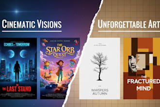 design professional movie posters, film poster design, movie pitch deck design