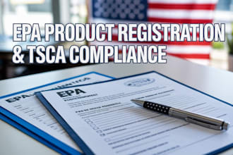 handle epa product registration, tsca compliance and labeling review
