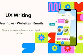 write UX content for websites, apps, and user flows