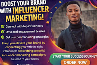 be your social media manger for influencer marketing campaign