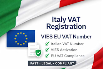 register your italy vat number and vies eu vat validation