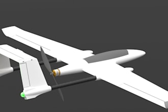 design 3d uav model, fpv, vtol, 3d drone design, 3d drone prototype, 3d printing