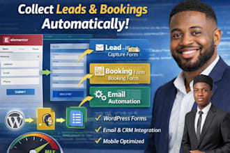 create and automate wordpress forms for leads, bookings, and email