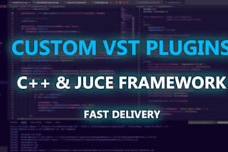 develop and code custom vst audio plugins