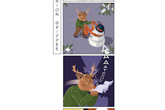 write your graphic novel or comic or manga in flat illustration