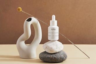 custom luxury skincare labels and cosmetic packaging design