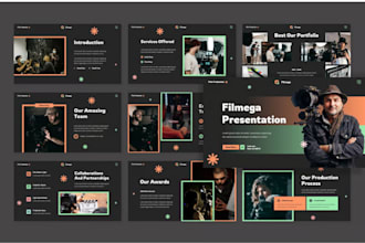 design modern powerpoint presentation film pitch deck funding pitch deck