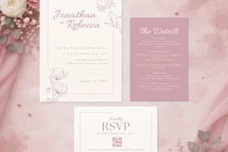 design a personalized wedding invitation
