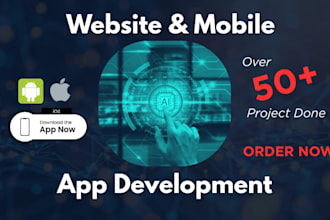 develop ai chatbot ai mobile app saas ai website automation bots python ai agent