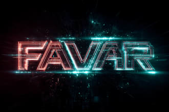 design futuristic cyberpunk logo or typography