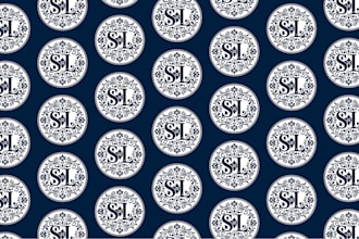 design a luxury seamless pattern for premium brand packaging