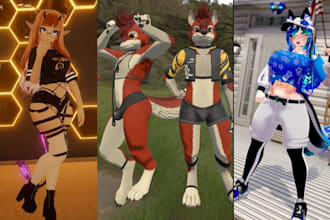 vrchat avatar vr character full body vrchat 3d model pc avatar quest avatar nsfw