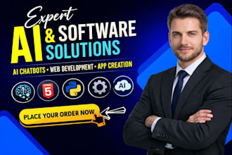 do ai website development, ai chatbot, ai web application, ai software dev web
