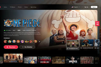 develop film website cinema website, film, theater with  platforms