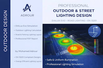 design professional outdoor and street lighting using dialux