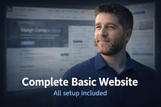 create a complete basic website