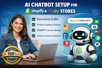 setup shopify ai chatbot chatgpt website assistant ecommerce store shopify inbox