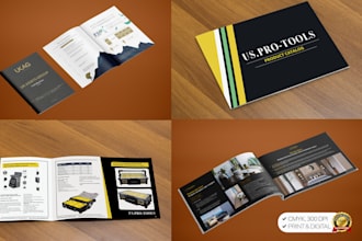 design product catalog, sell sheet, lookbook or booklet