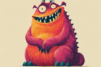 create monster or creature illustration for you