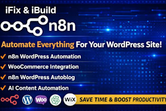 automate n8n to wordpress workflows, auto post, forms, CRM  API integration