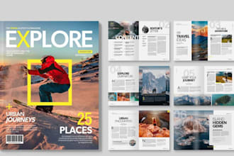 design print ready page layout for book magazine brochure or catalog in indesign