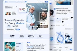 medical website design, healthcare website, dental website, therapy website