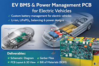 design ev bms, power management pcb for electric vehicles