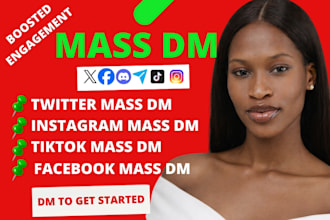 send twitter mass dms, share link on facebook instagram tiktok discord bulk dm