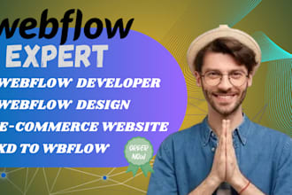 webflow developer, webflow design, xd to webflow, ecommrce website