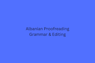 edit and format albanian texts clearly