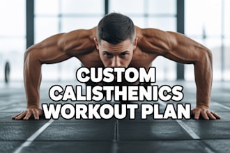 create calisthenics workout plan for fat loss, strength, and muscle building