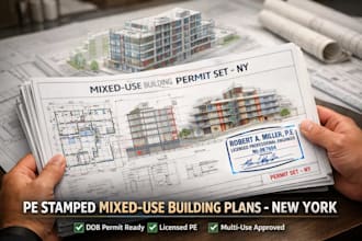 deliver pe stamped mixed use building plans in new york