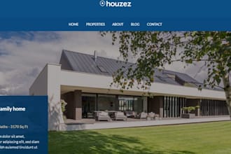 design wordpress real estate website, houzez, wp residence, theme custom website