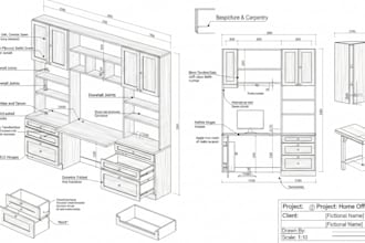 prepare build ready furniture carpentry woodwork drawings