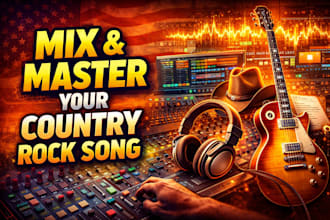 mix and master you country rock song