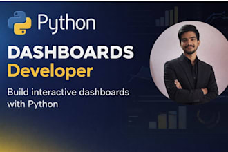 build an interactive python dashboard using streamlit or dash