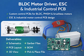 design bldc motor driver, esc, industrial control pcb