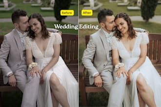 professionally do wedding and bulk photo editing in lightroom