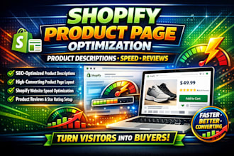 optimize shopify store speed product pages  descriptions optimisation reviews