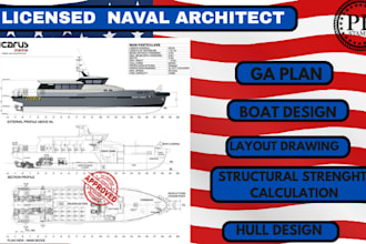 provide structural strength calculations for marin vessel
