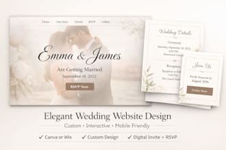 design website invitations for weddings, birthday, save the date, baby shower