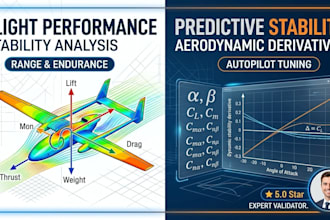 calculate aircraft flight performance and aerodynamic stability derivatives