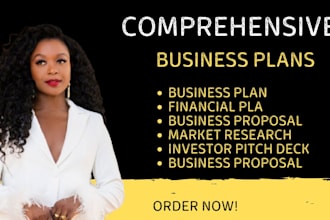 expertly create customized business plans with financials