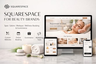 build a squarespace beauty or spa website with booking